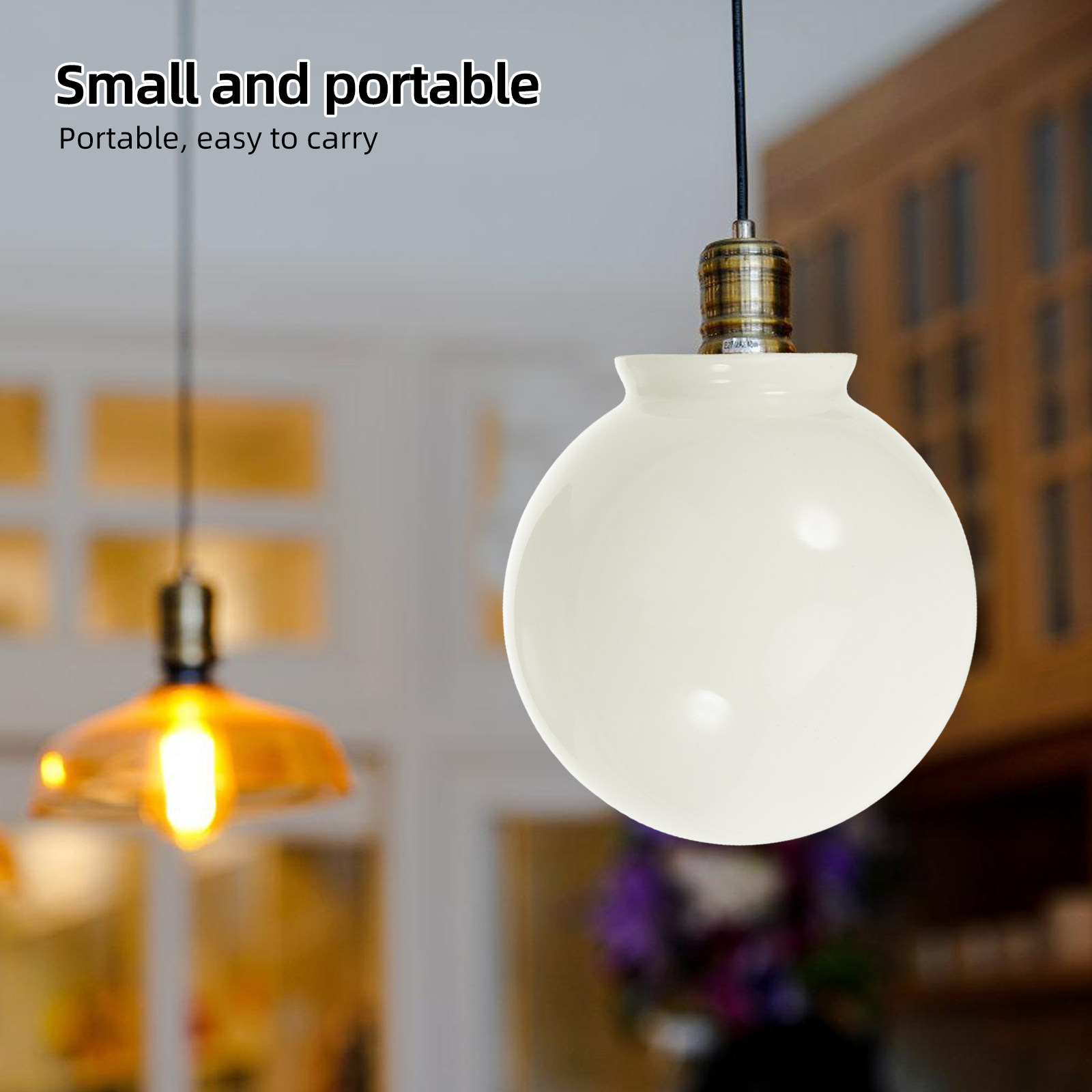 Outdoor Lighting Glass Replacement - Round Opal White Glass Lamp Shade