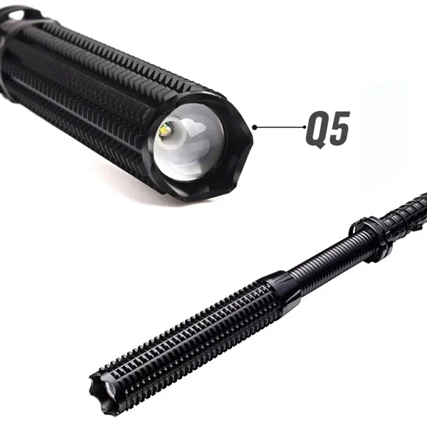 Outdoor Lighting Kits - USB Rechargeable LED Flashlight Retractable Torch
