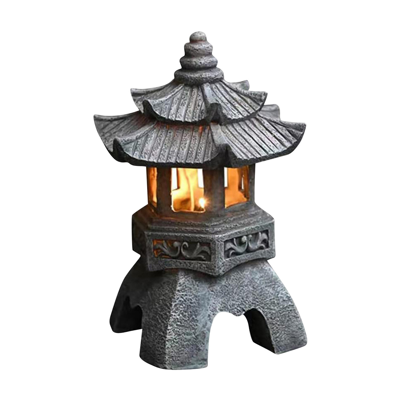 Pagoda Statues Outdoor Solar P - Outdoor Lighting Architectural review and price