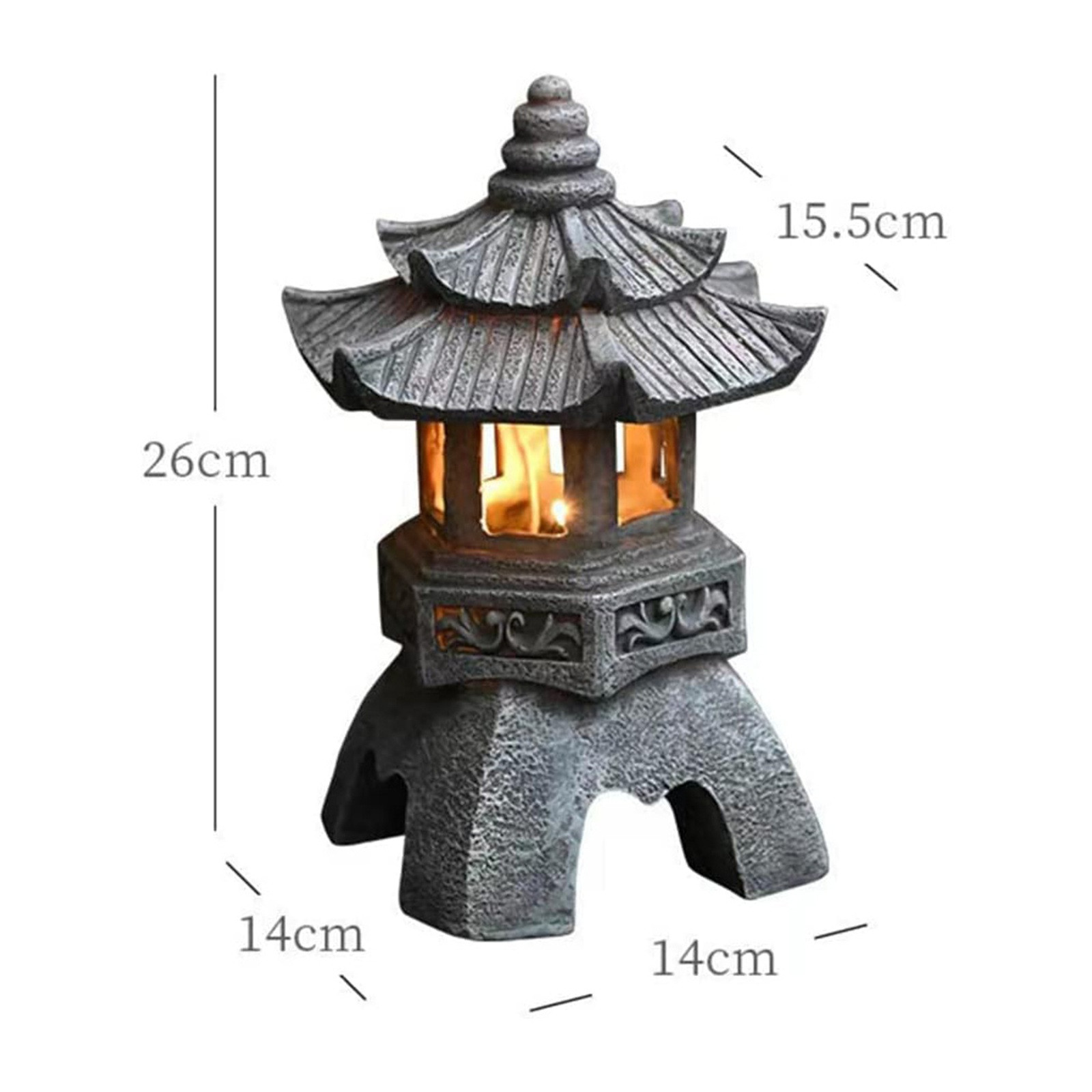 Pagoda Statues Outdoor Solar P - Outdoor Lighting Architectural review and price
