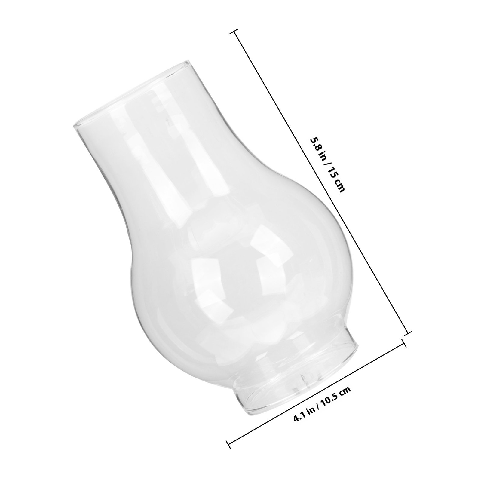 Glass Oil Lamp Chimney Transpa - Outdoor Lighting Glass Replacement review and price