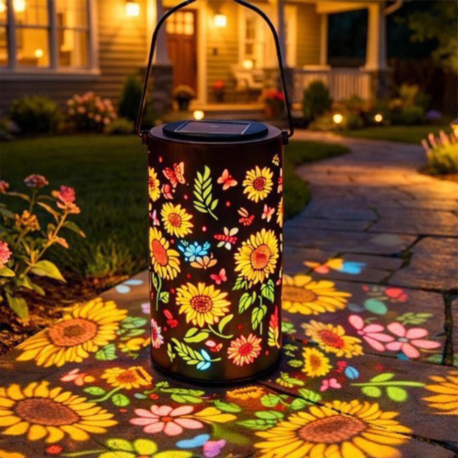 Sunflower Solar Lantern Weathe - Outdoor Lighting Yard review and price