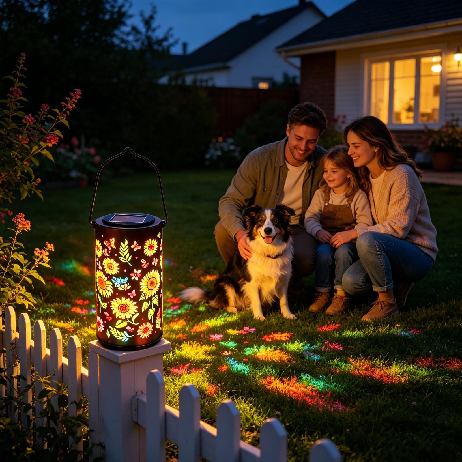 Sunflower Solar Lantern Weathe - Outdoor Lighting Yard review and price