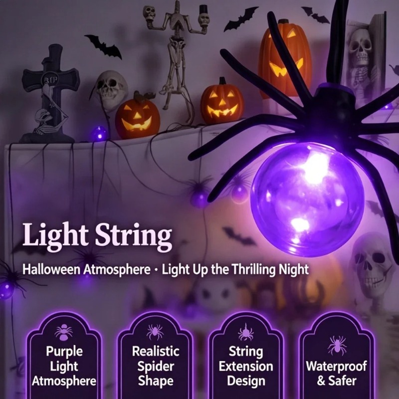 Battery Powered Spider LED Str - Outdoor Lighting Yard review and price