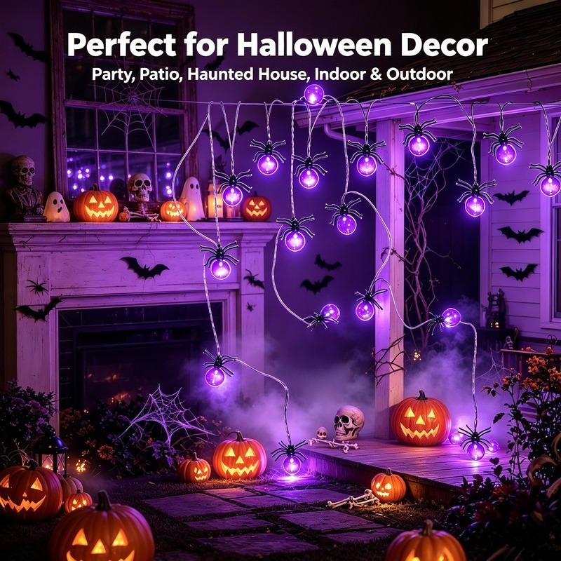 Battery Powered Spider LED Str - Outdoor Lighting Yard review and price