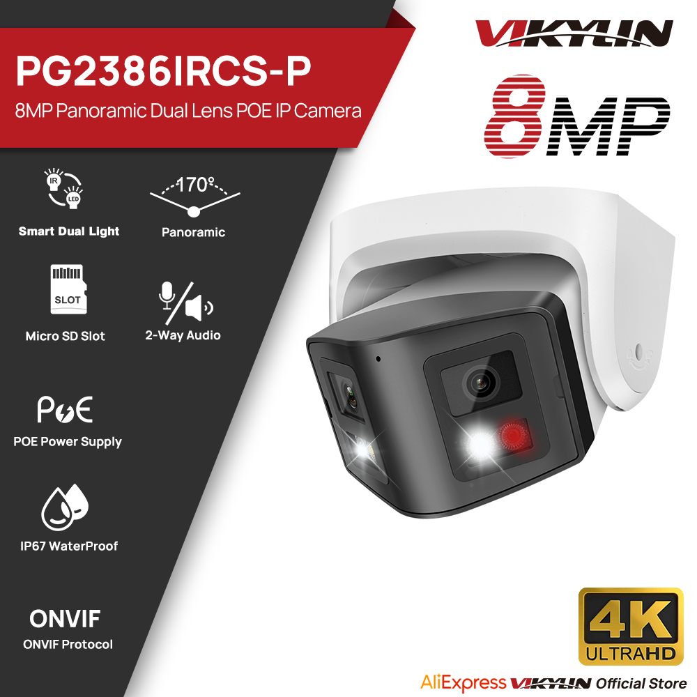 Vikylin 8MP Panoramic Smart Du - Outdoor Lighting Mains Powered review and price