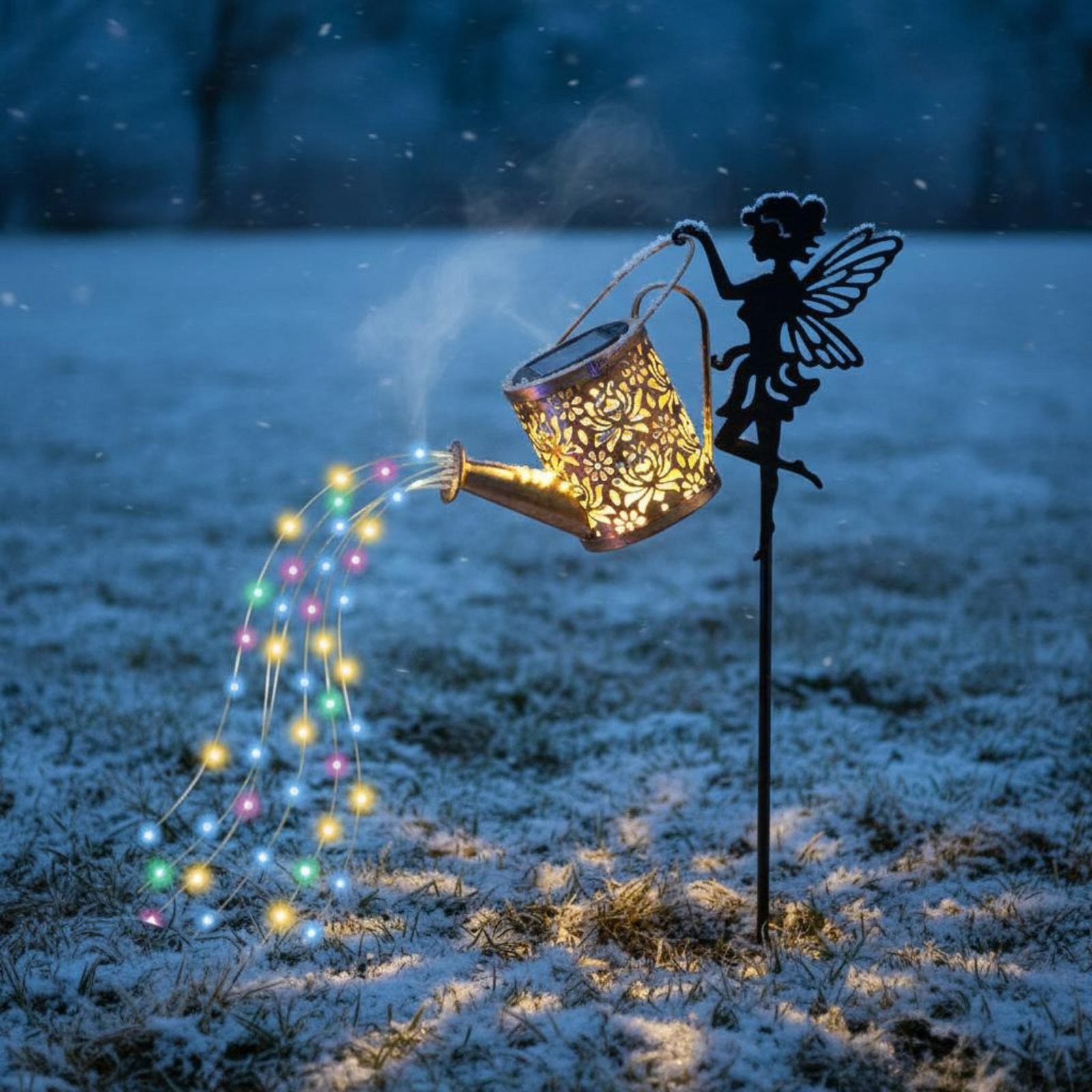 Solar Fairy Watering Can Light - Outdoor Lighting Yard review and price