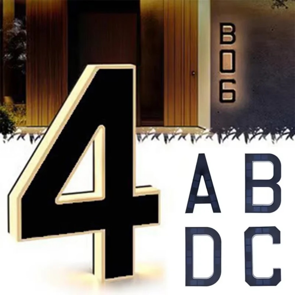 New Solar Address Sign LED Hou - Outdoor Lighting Architectural review and price