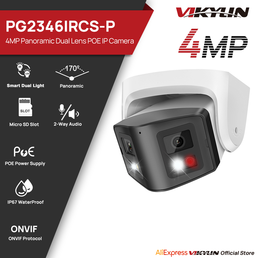 Vikylin 4MP Panoramic Smart Du - Outdoor Lighting Mains Powered review and price