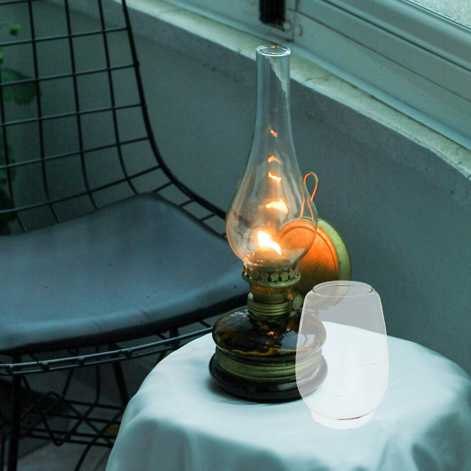 2Pcs Style Oil Lamp Shade Glas - Outdoor Lighting Glass Replacement review and price