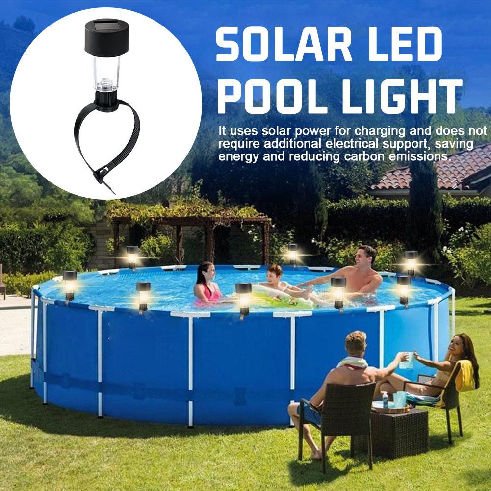 Solar Powered LED Pool Lights  - Outdoor Lighting For Fence review and price