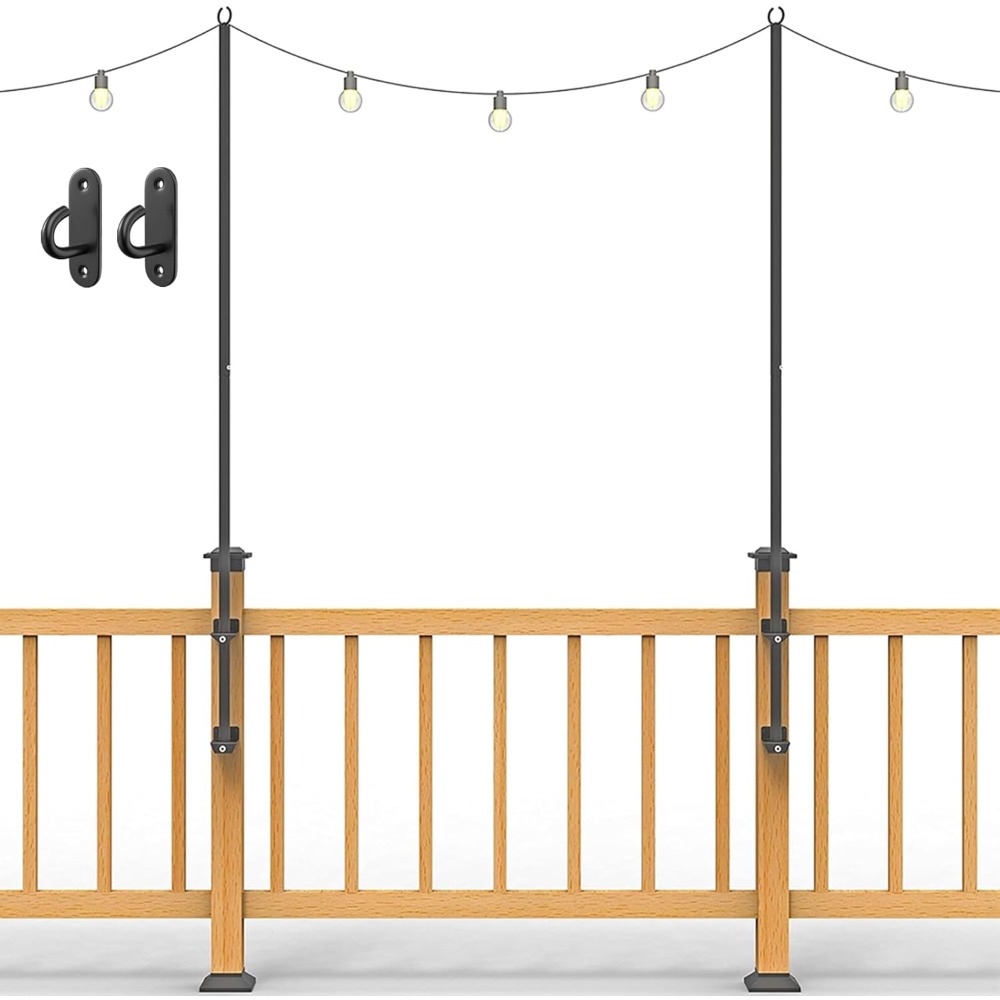 2 pack string light poles - st - Outdoor Lighting For Garden review and price