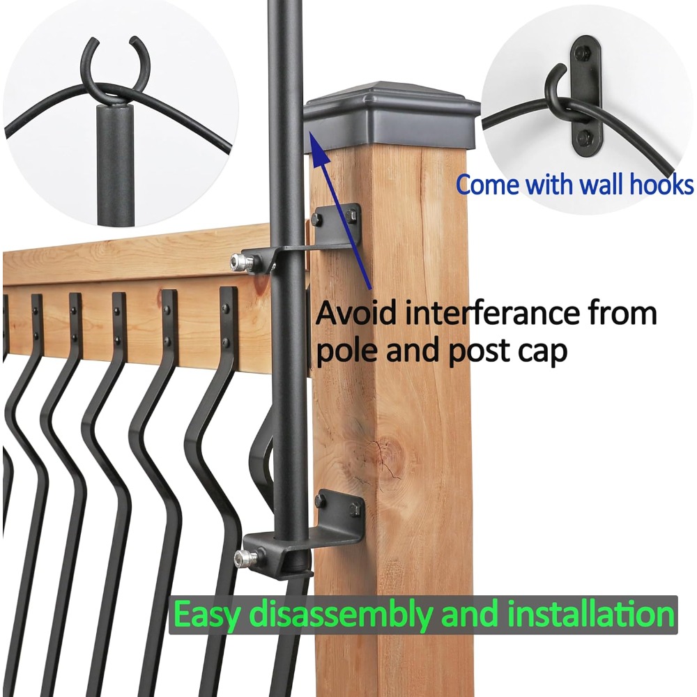 2 pack string light poles - st - Outdoor Lighting For Garden review and price