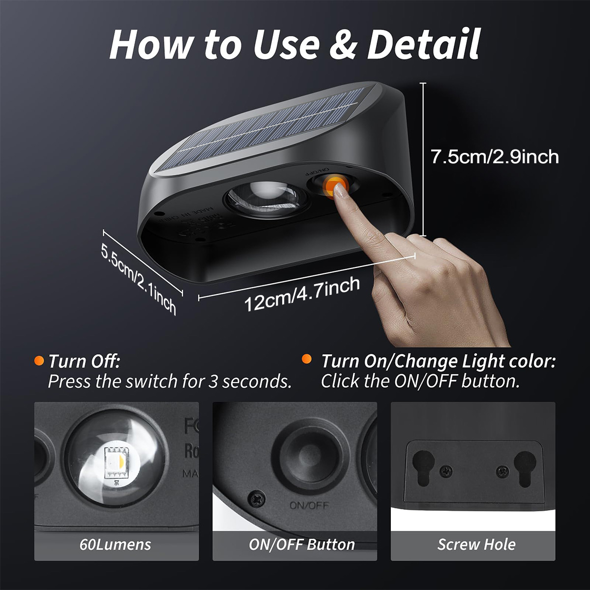 Solar Wall Lamp Solar Fence Li - Outdoor Lighting For Fence review and price
