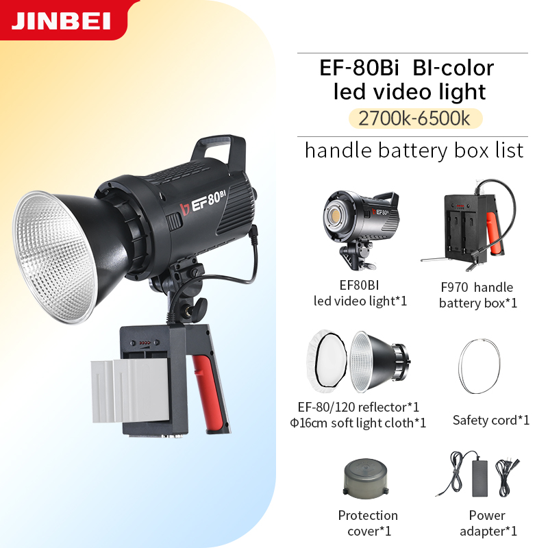 JINBEI EF-80Bi Handheld LED Vi - Outdoor Lighting Kits review and price