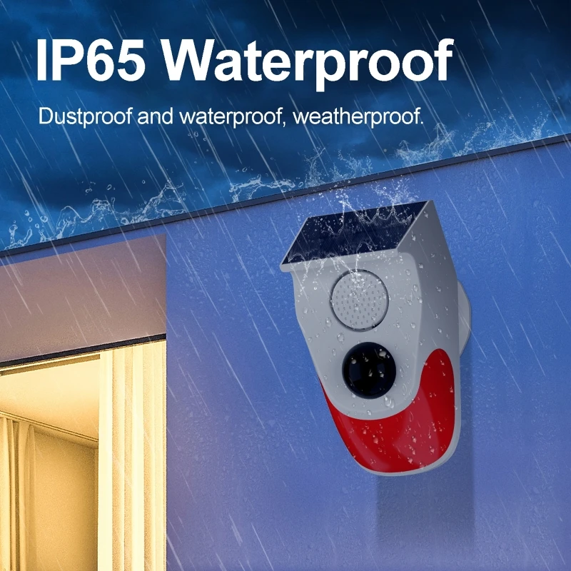 Solar Sound Light Alarm Wirele - Outdoor Lighting Wireless review and price