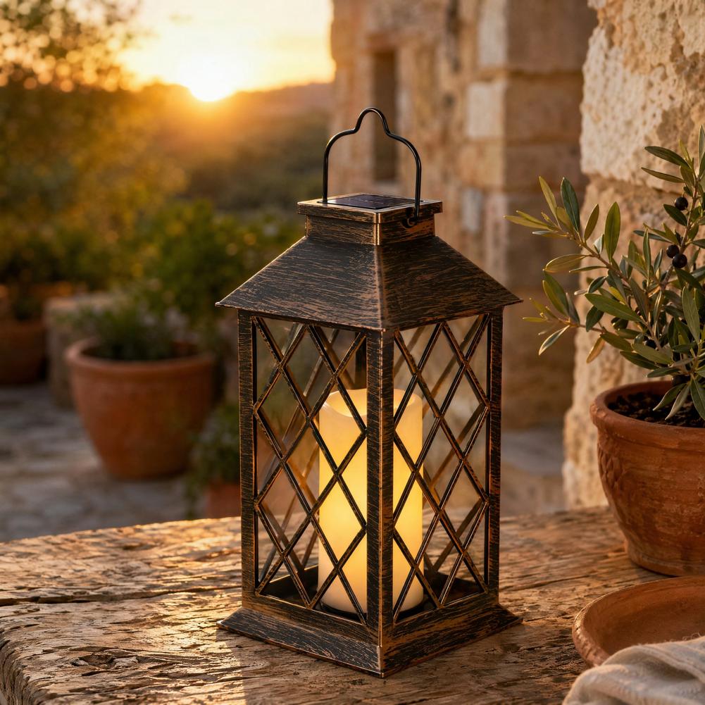 Retro Solar Lantern, Outdoor S - Outdoor Lighting Yard review and price