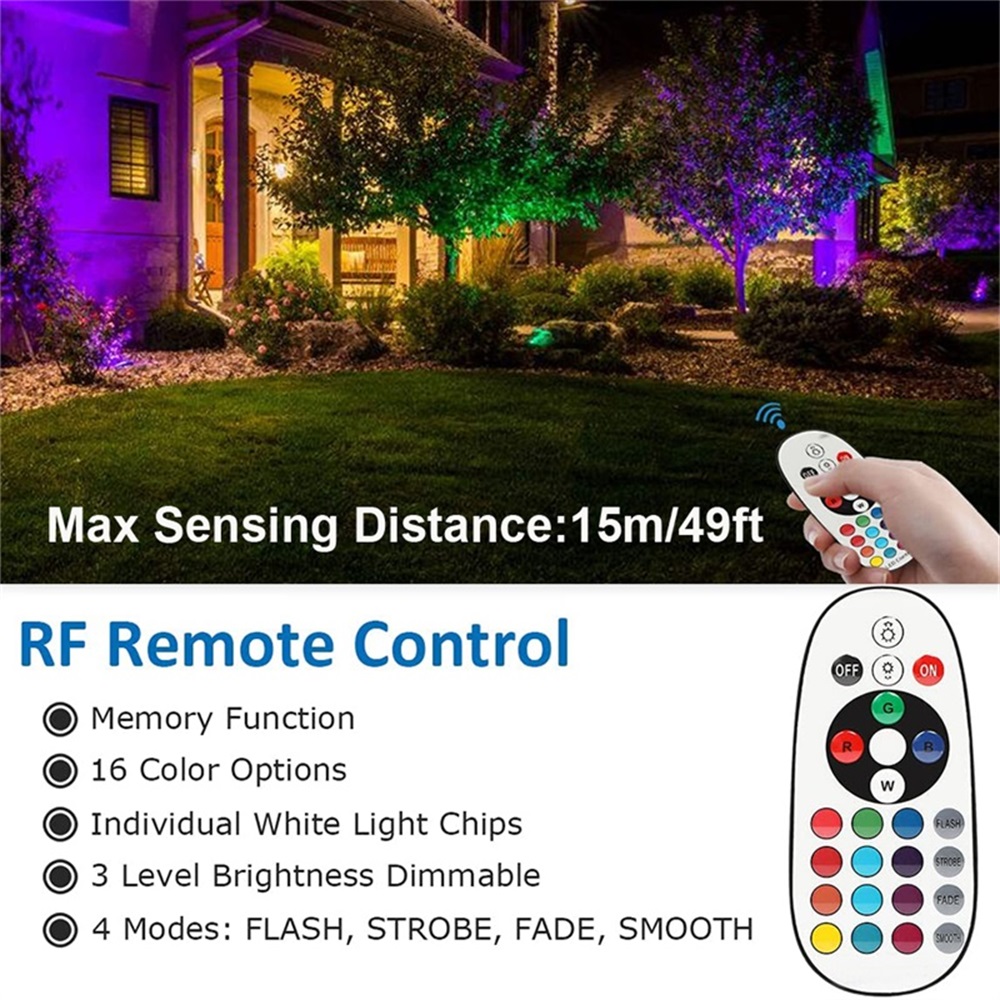 RGBW Landscape Lighting 10W wi - Outdoor Lighting Yard review and price