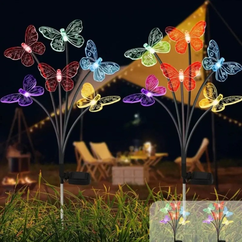 Solar Powered Butterfly Lights - Outdoor Lighting Yard review and price