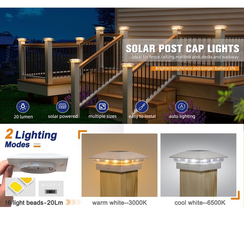 4 Pack Solar Post Cap Lights O - Outdoor Lighting For Fence review and price