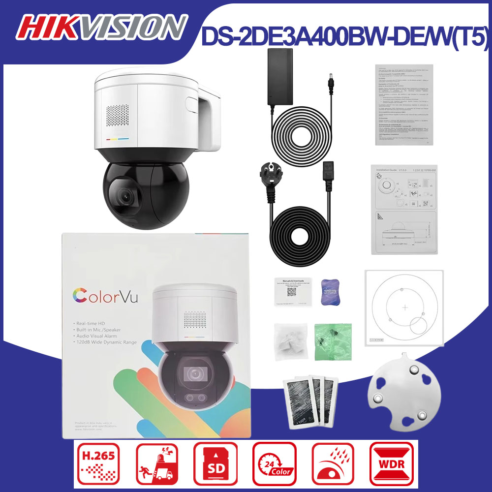 Hikvision DS-2DE3A400BW-DE/W(T - Outdoor Lighting Mains Powered review and price