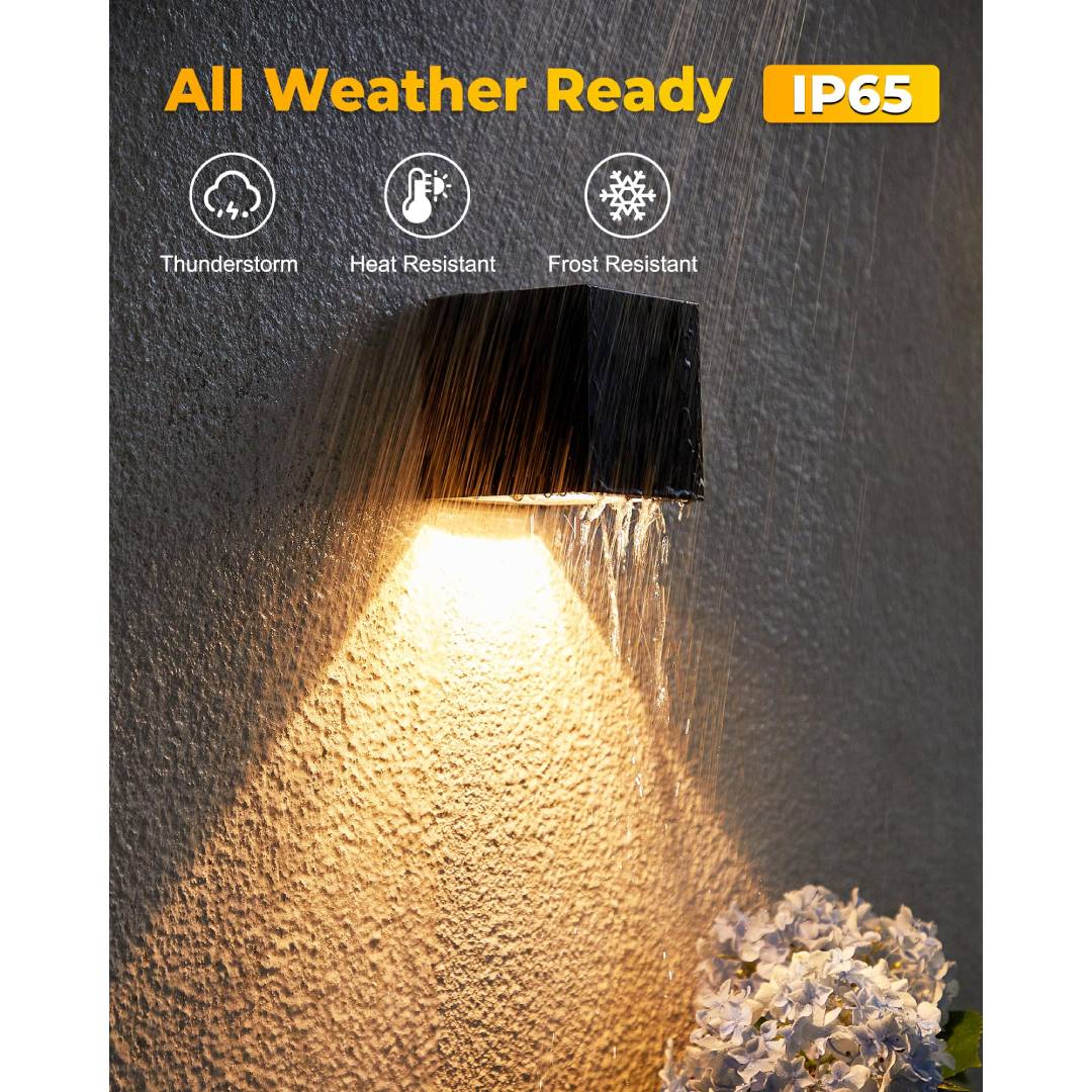 Outdoor Solar Wall Light Squar - Outdoor Lighting For Fence review and price