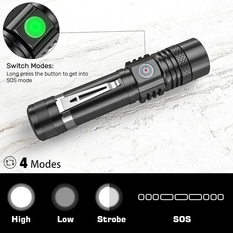 T6 LED Rechargeable Flashlight - Lighting Fixture Outdoor review and price