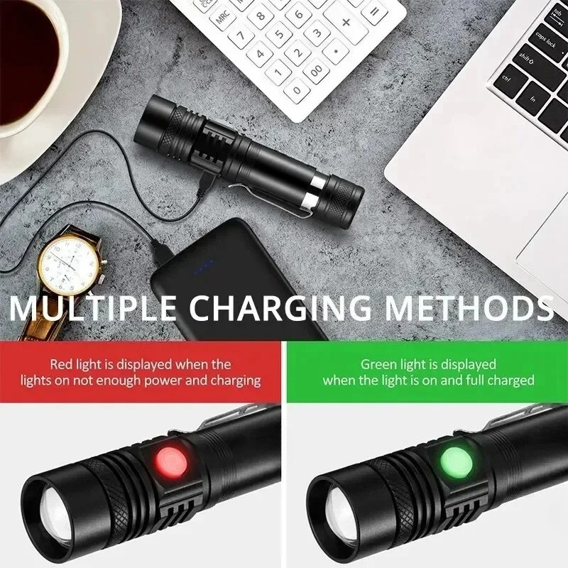 T6 LED Rechargeable Flashlight - Lighting Fixture Outdoor review and price