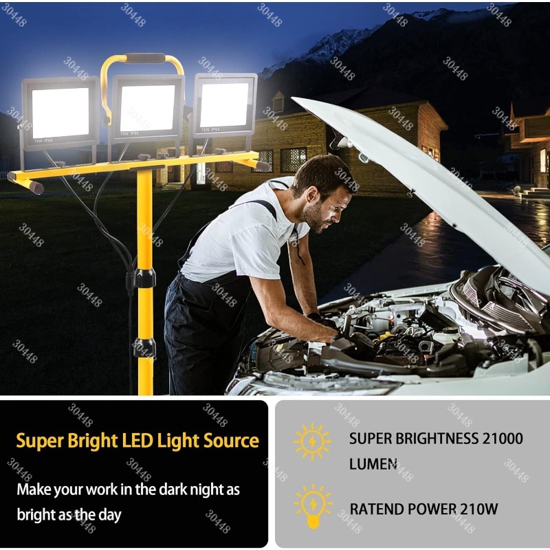 Led work light, portable flood - Outdoor Lighting Mains Powered review and price
