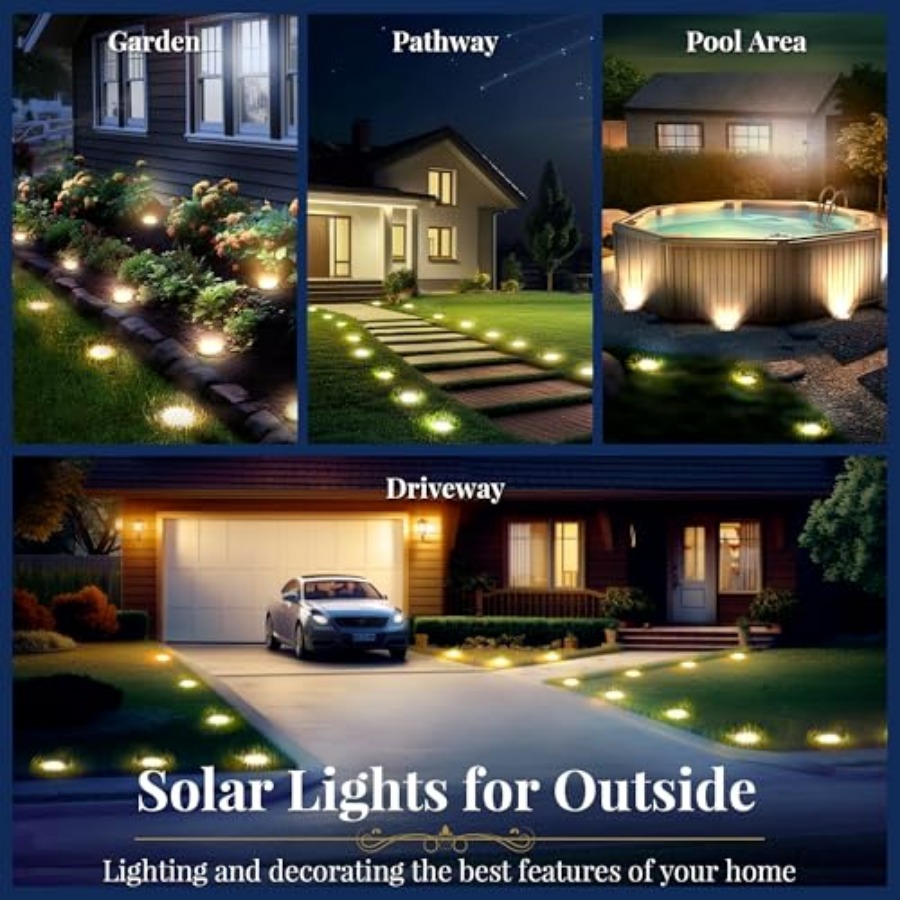 Solar Ground Lights Solar Ligh - Outdoor Lighting Yard review and price