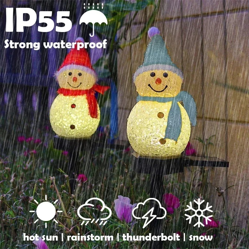 Christmas Snowman Solar Garden - Outdoor Lighting Yard review and price