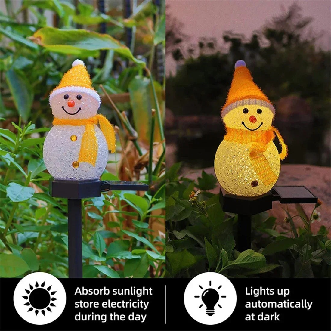 Christmas Snowman Solar Garden - Outdoor Lighting Yard review and price