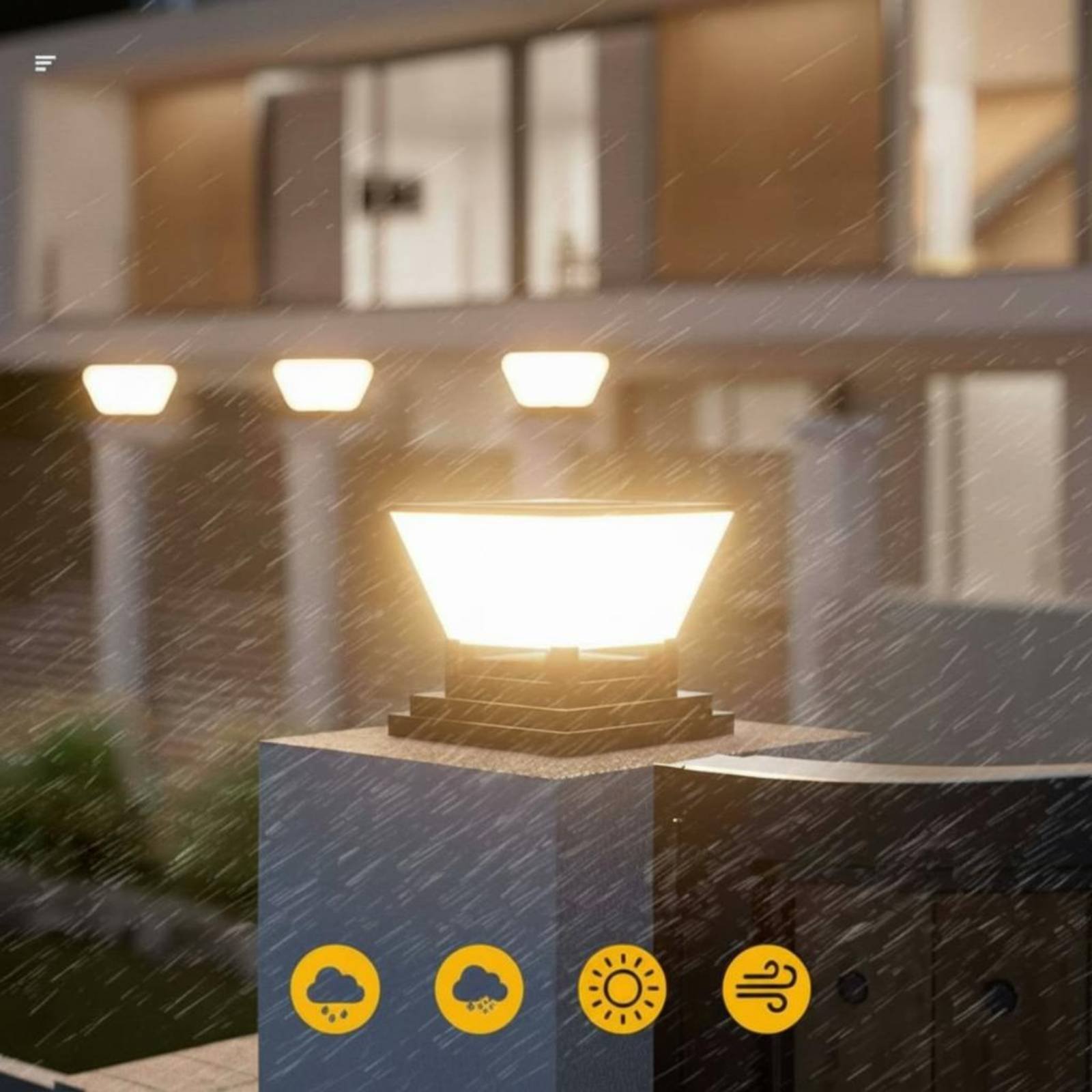 Solar Post Light Water Resista - Outdoor Lighting For Fence review and price