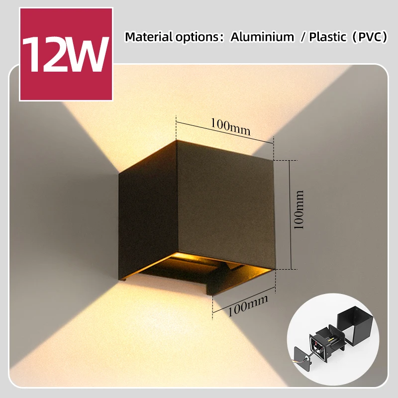 LED Wall Lamp 4/6/8/10W Led Wa - Outdoor Lighting Glass Replacement review and price