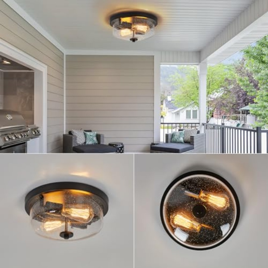 Flush Mount Ceiling Light Farm - Lighting Fixture Outdoor review and price